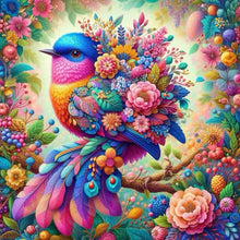 Load image into Gallery viewer, Diamond Painting - Full Round - Bouquet bird (40*40CM)
