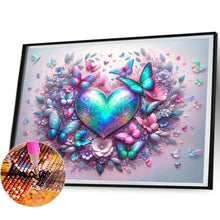 Load image into Gallery viewer, Diamond Painting - Full Round - Love butterfly (50*40CM)
