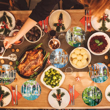 Load image into Gallery viewer, 8Pcs Wooden Butterfly DIY Coaster Diamond Dot Kits Round Diamond Art Coasters
