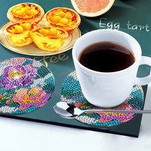 Load image into Gallery viewer, 8Pcs Wooden Butterfly DIY Coaster Diamond Dot Kits Round Diamond Art Coasters
