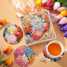 Load image into Gallery viewer, 8Pcs Wooden Butterfly DIY Coaster Diamond Dot Kits Round Diamond Art Coasters
