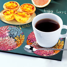 Load image into Gallery viewer, 8Pcs Wooden Butterfly DIY Coaster Diamond Dot Kits Round Diamond Art Coasters
