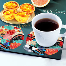 Load image into Gallery viewer, 8Pcs Wooden Butterfly DIY Coaster Diamond Dot Kits Round Diamond Art Coasters
