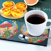 Load image into Gallery viewer, 8Pcs Wooden Butterfly DIY Coaster Diamond Dot Kits Round Diamond Art Coasters
