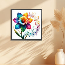 Load image into Gallery viewer, Diamond Painting - Full Round - musical note flowers (30*30CM)

