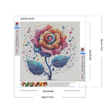 Load image into Gallery viewer, Diamond Painting - Full Round - musical note flowers (30*30CM)
