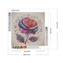 Load image into Gallery viewer, Diamond Painting - Full Round - musical note flowers (30*30CM)
