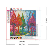 Load image into Gallery viewer, Diamond Painting - Full Round - Colorful trees (30*30CM)
