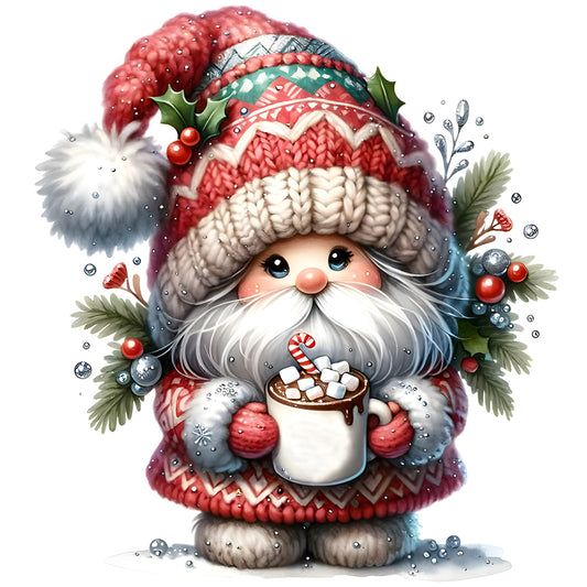 Diamond Painting - Full Round - Christmas gnome (30*30CM)