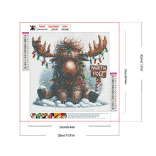 Load image into Gallery viewer, Diamond Painting - Full Round - Christmas reindeer (30*30CM)

