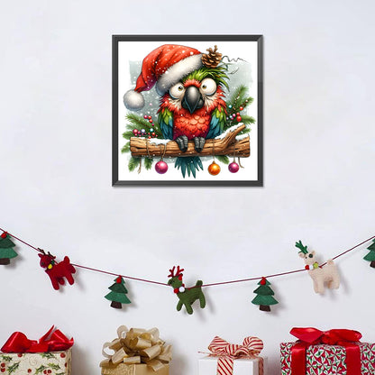 Diamond Painting - Full Round - Christmas parrot (30*30CM)