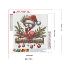 Load image into Gallery viewer, Diamond Painting - Full Round - Christmas flamingo (30*30CM)
