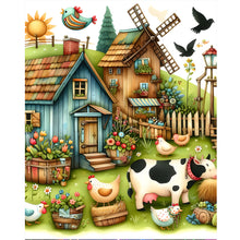 Load image into Gallery viewer, Diamond Painting - Full Round - Farm cow (40*50CM)
