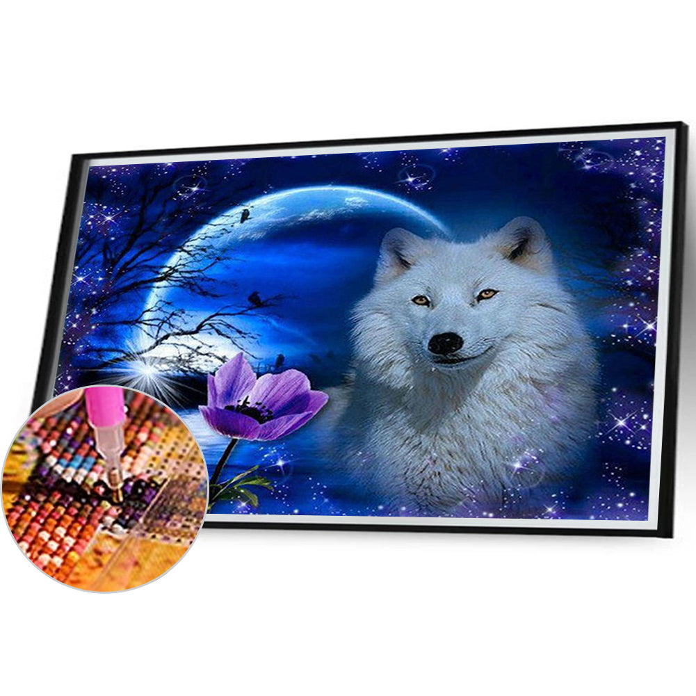 2pcs Round Diamond Painting Set - Animal series (40*30CM)