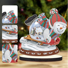 Load image into Gallery viewer, 4Pcs Christmas Snowman Desktop Diamond Painting Ornaments for Home Office Decor
