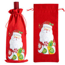 Load image into Gallery viewer, Christmas Special Shape Diamond Painting Wine Bottle Cover Set for Table Decor
