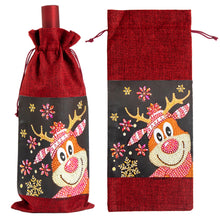 Load image into Gallery viewer, Christmas Special Shape Diamond Painting Wine Bottle Cover Set for Table Decor
