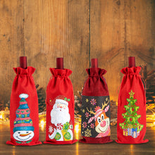 Load image into Gallery viewer, Christmas Special Shape Diamond Painting Wine Bottle Cover Set for Table Decor

