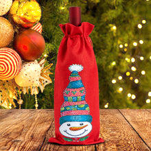 Load image into Gallery viewer, Christmas Special Shape Diamond Painting Wine Bottle Cover Set for Table Decor
