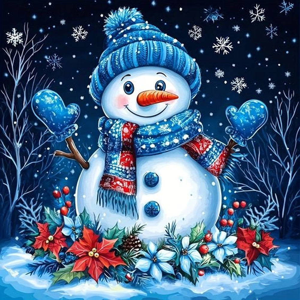 Diamond Painting - Full Round - Snowman (40*40CM)
