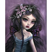 Load image into Gallery viewer, Diamond Painting - Full Round - Abstract dark girl (40*50CM)
