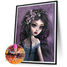 Load image into Gallery viewer, Diamond Painting - Full Round - Abstract dark girl (40*50CM)
