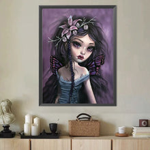 Load image into Gallery viewer, Diamond Painting - Full Round - Abstract dark girl (40*50CM)

