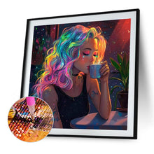 Load image into Gallery viewer, Diamond Painting - Full Round - Colorful hair girl (40*40CM)
