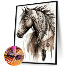 Load image into Gallery viewer, Diamond Painting - Full Round - Indian Horse (40*50CM)
