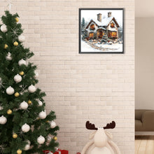 Load image into Gallery viewer, Diamond Painting - Full Round - Snowy house (30*30CM)
