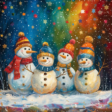 Load image into Gallery viewer, Diamond Painting - Full Round - Snowman (40*40CM)
