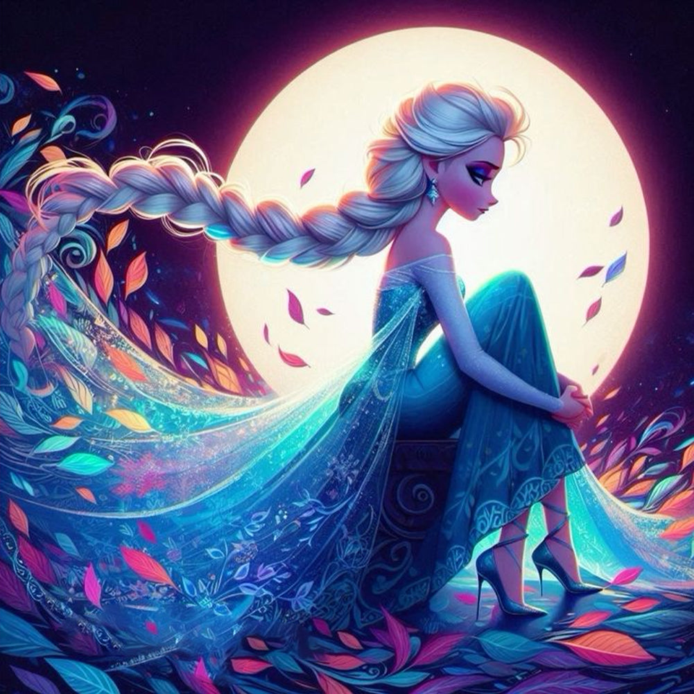 Diamond Painting - Full Round - Moonlight Disney princess (40*40CM)