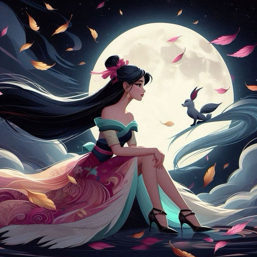 Diamond Painting - Full Round - Moonlight Disney princess (40*40CM)