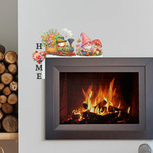 Load image into Gallery viewer, Gnome Train House Diamond Painting Art Door Right Angle Sign for Home Decor
