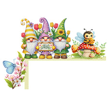 Load image into Gallery viewer, Hello Spring Diamond Painting Art Door Right Angle Sign for Home Decor
