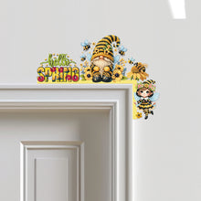 Load image into Gallery viewer, Spring Bee Gnome Diamond Painting Art Door Right Angle Sign for Home Decor
