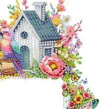 Load image into Gallery viewer, Flower And Bird House Diamond Painting Art Door Right Angle Sign for Home Decor
