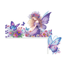 Load image into Gallery viewer, Butterfly Diamond Painting Art Door Right Angle Sign for Home Decoration
