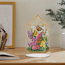 Load image into Gallery viewer, Acrylic Special Shape Flower Candle Desktop Diamond Art Kits Bedroom Table Decor
