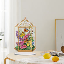 Load image into Gallery viewer, Acrylic Special Shape Flower Candle Desktop Diamond Art Kits Bedroom Table Decor
