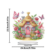 Load image into Gallery viewer, Acrylic Special Shape Flower Candle Desktop Diamond Art Kits Bedroom Table Decor
