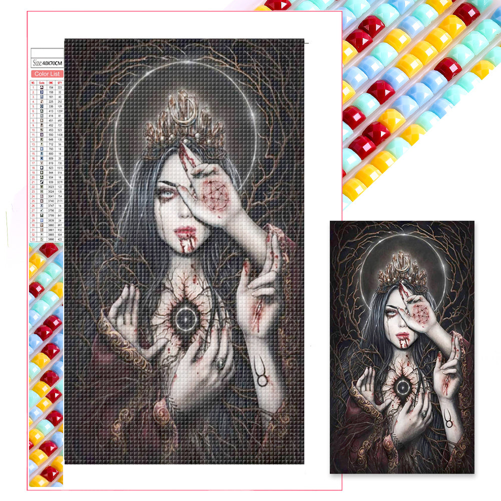 Diamond Painting - Full Square - Six-pointed star woman (40*70CM)