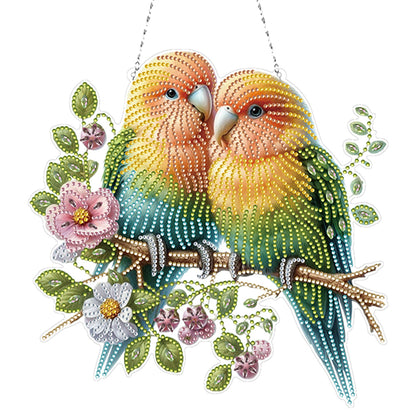 Acrylic Special Shape Birds Diamond Painting Hanging Pendant Diamond Art Decors