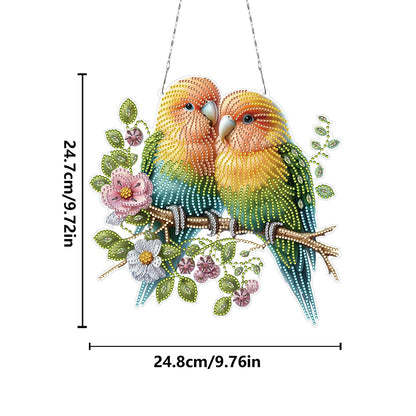 Acrylic Special Shape Birds Diamond Painting Hanging Pendant Diamond Art Decors