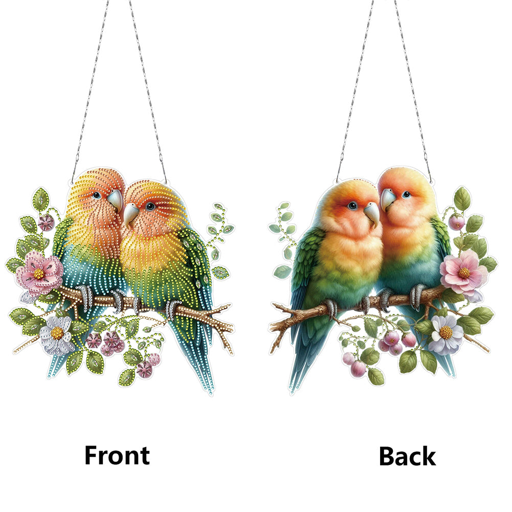 Acrylic Special Shape Birds Diamond Painting Hanging Pendant Diamond Art Decors