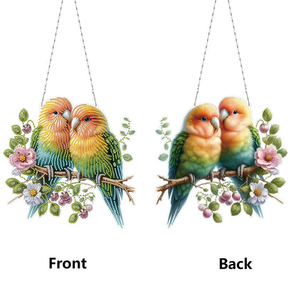 Acrylic Special Shape Birds Diamond Painting Hanging Pendant Diamond Art Decors