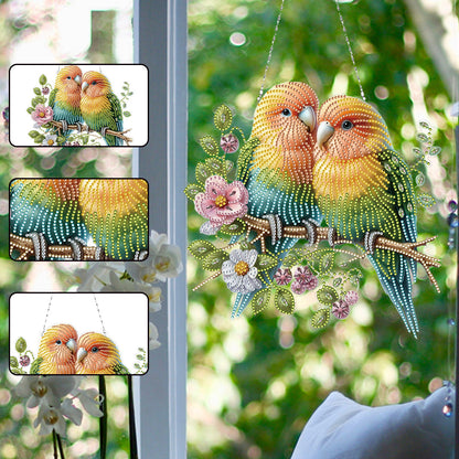 Acrylic Special Shape Birds Diamond Painting Hanging Pendant Diamond Art Decors