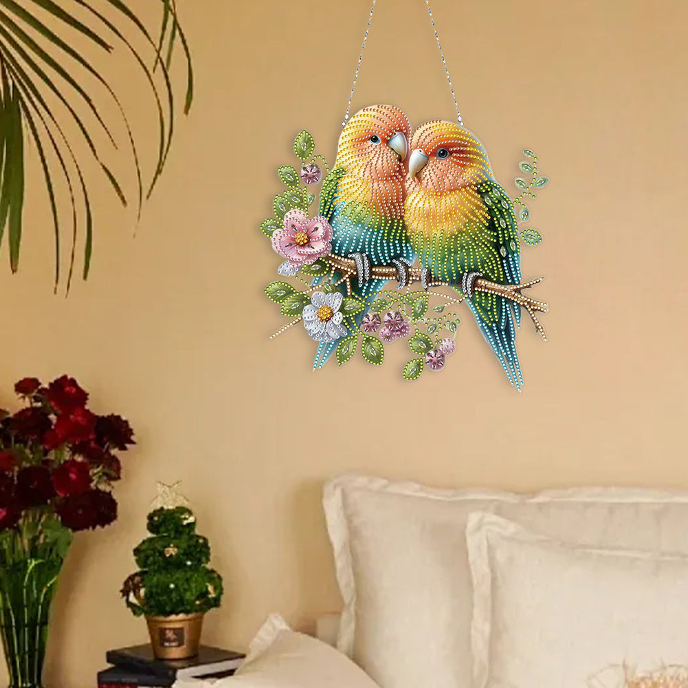 Acrylic Special Shape Birds Diamond Painting Hanging Pendant Diamond Art Decors