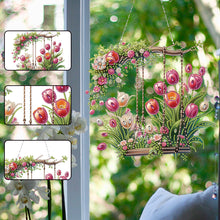 Load image into Gallery viewer, Acrylic Special Shape Tulip Swing Diamond Painting Hanging Pendants for Home
