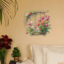 Load image into Gallery viewer, Acrylic Special Shape Tulip Swing Diamond Painting Hanging Pendants for Home
